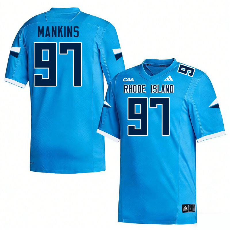 Rhode Island Rams #97 Case Mankins College Football Jerseys,Uniforms-Keaney Blue